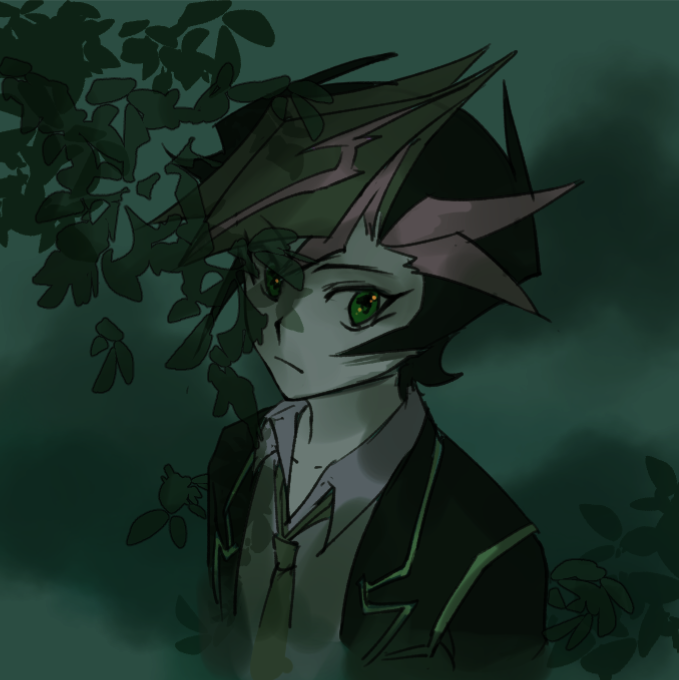 fujiki yusaku (yu-gi-oh! and 1 more) drawn by novale110