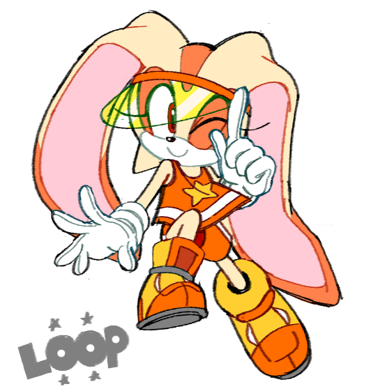 cream the rabbit (sonic and 1 more) drawn by loopdloop