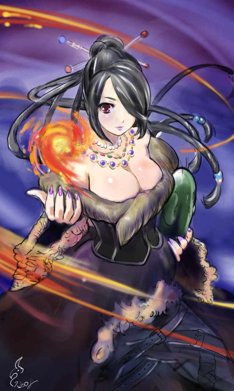 sabotender and lulu (final fantasy and 1 more) drawn by ueda_torini