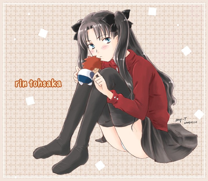 tohsaka rin (fate and 1 more) drawn by takahashi_mugi