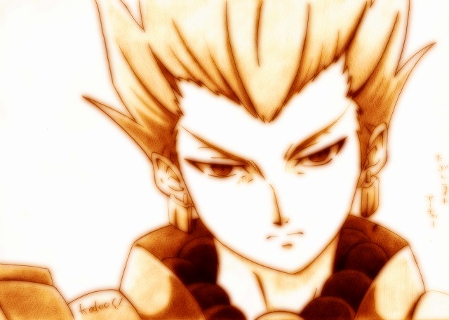 gilgamesh (fate and 1 more) drawn by godees
