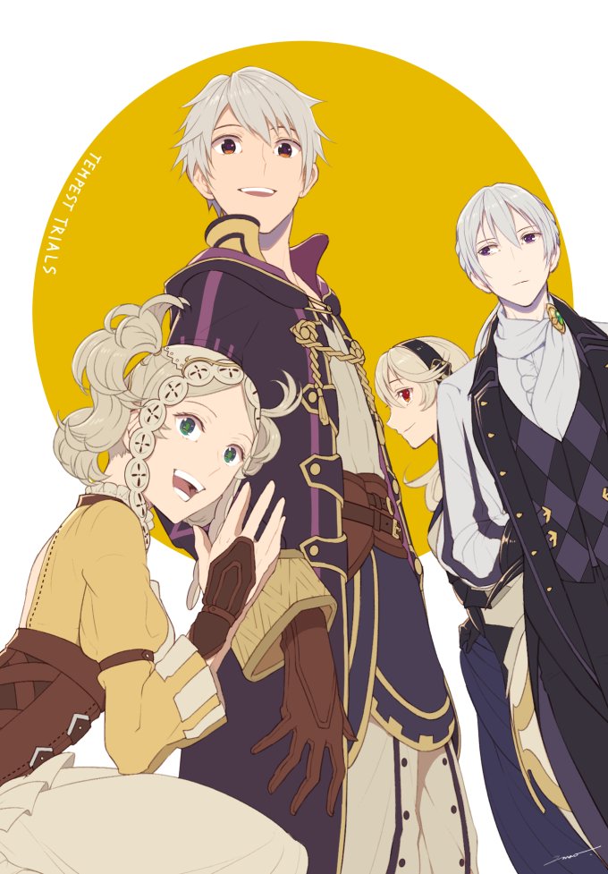 female corrin, male robin, lissa, and jakob (fire emblem and 3 more) drawn by amao_miyuki