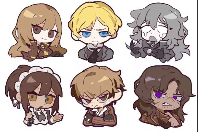 heathcliff, catherine, erlking heathcliff, nelly, every catherine, and 2 more (project moon and 1 more) drawn by south_ac
