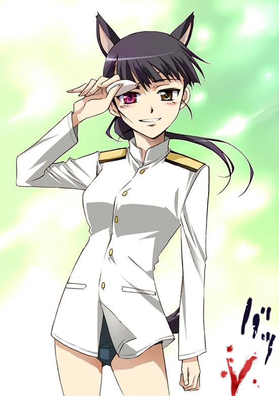 sakamoto mio (world witches series and 1 more) drawn by agahari
