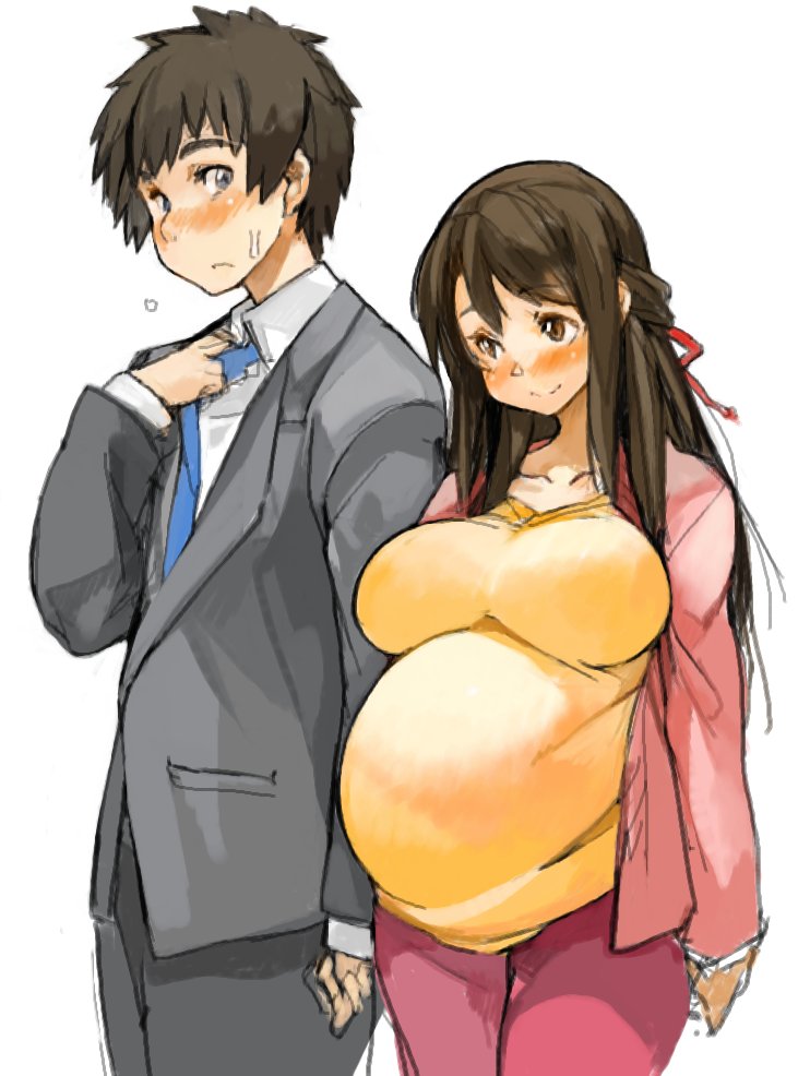 miyamizu mitsuha and tachibana taki (kimi no na wa.) drawn by sachito