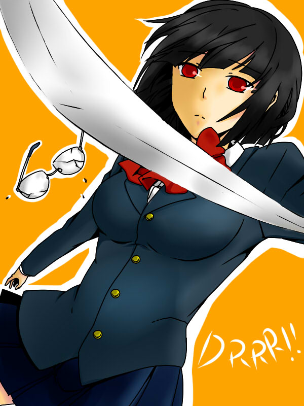 sonohara anri (durarara!!) drawn by kohaku_kuuya and ochitsuki_(stdr)