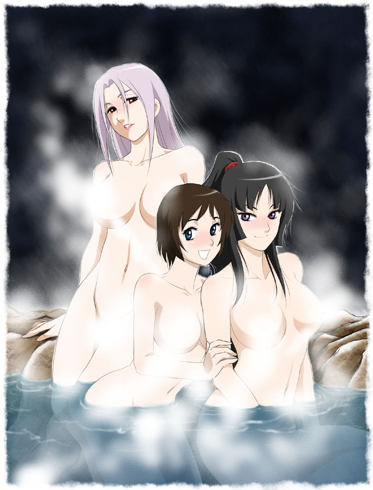 isayama yomi, tsuchimiya kagura, and isayama mei (ga-rei and 1 more) drawn by sabachiyo_land