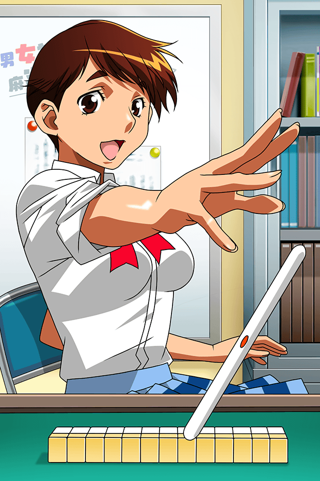 toono mizuki (super real mahjong) drawn by tanaka_ryou