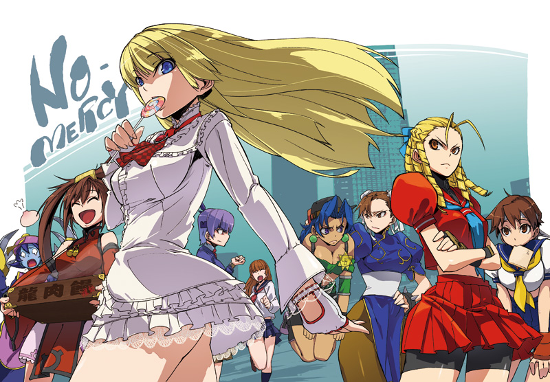 chun-li, kasugano sakura, kasumi, hsien-ko, lili, and 4 more (street fighter and 5 more) drawn by gun_zi_(i&eyes)