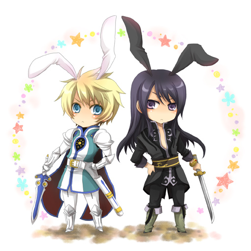 yuri lowell and flynn scifo (tales of and 1 more) drawn by kawamura_raichi