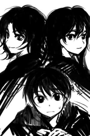 orphen, azalie cait sith, and leticia maccready (majutsushi orphen) drawn by ame_yamori