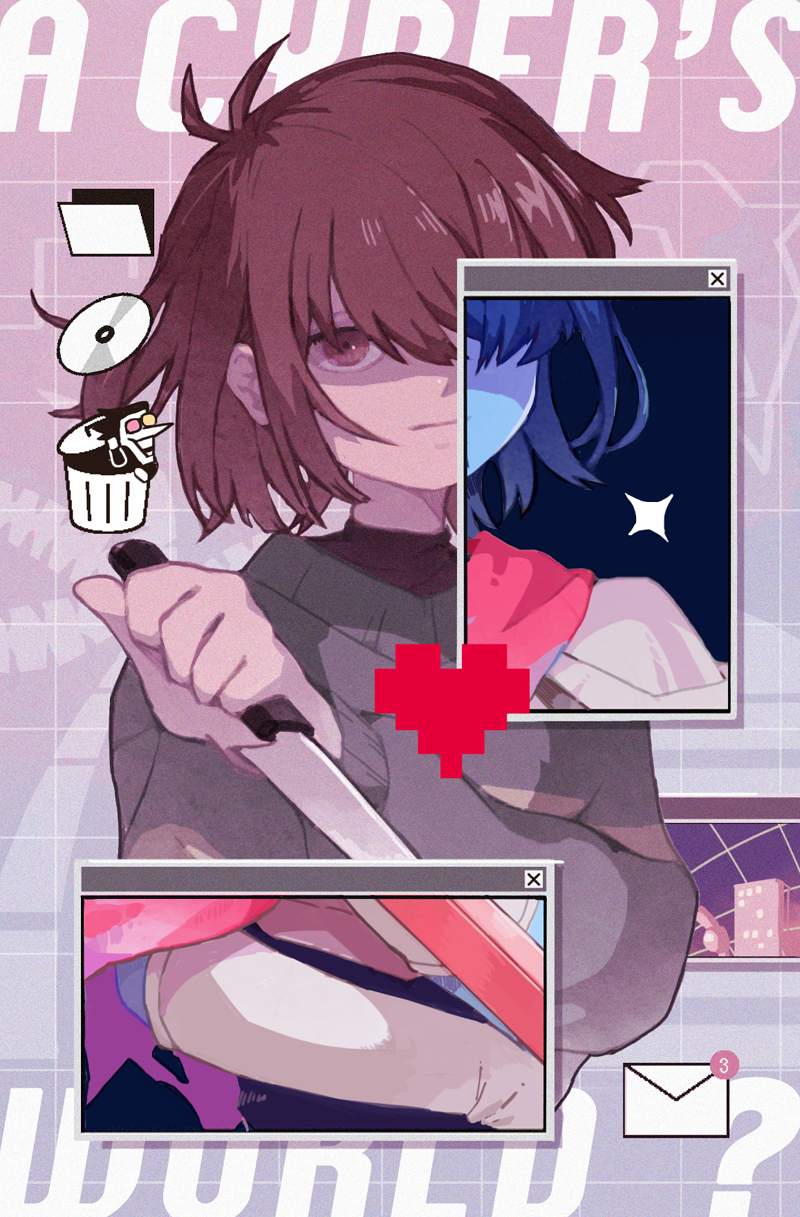 kris and spamton g. spamton (deltarune) drawn by corogarucoromo