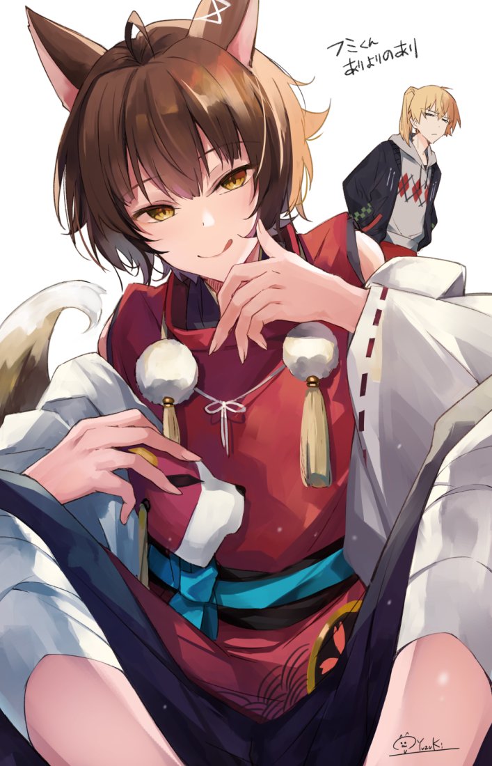 fumi and kanda shouichi (nijisanji) drawn by hirai_yuzuki