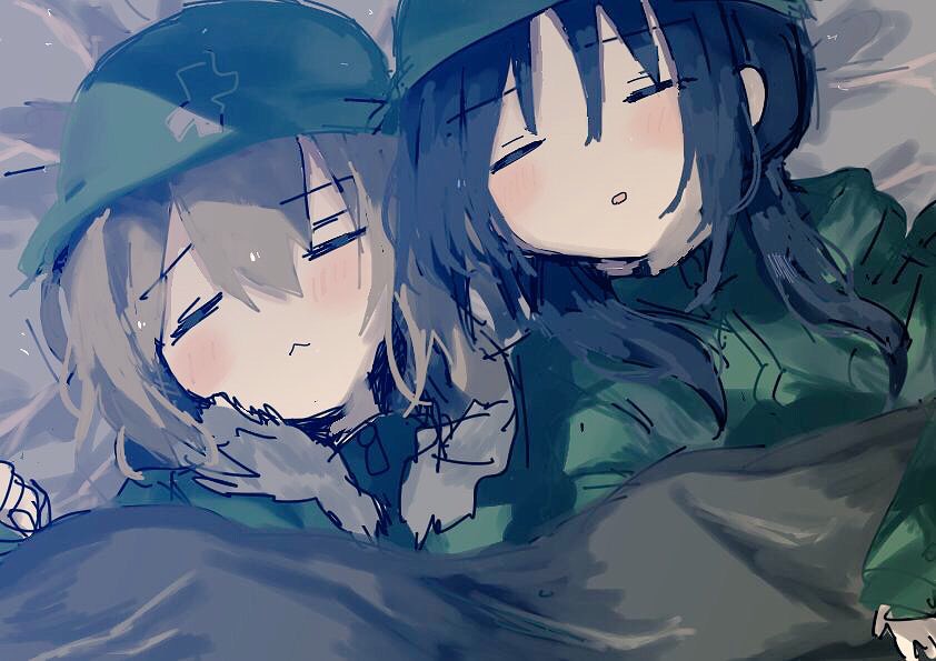 chito and yuuri (shoujo shuumatsu ryokou) drawn by nukunuku_nigirimeshi