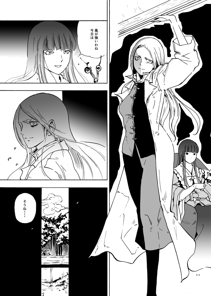 houraisan kaguya and yagokoro eirin (touhou) drawn by ysys