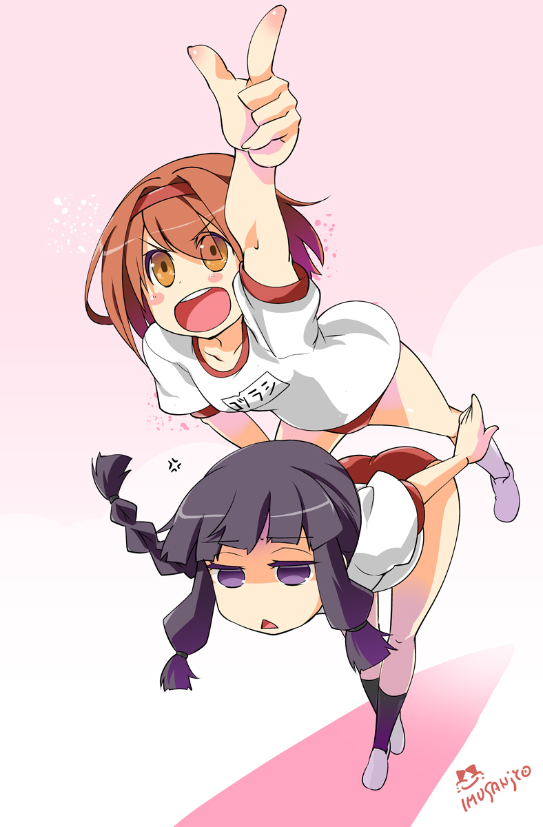kitakami and shiratsuyu (kantai collection) drawn by imu_sanjo