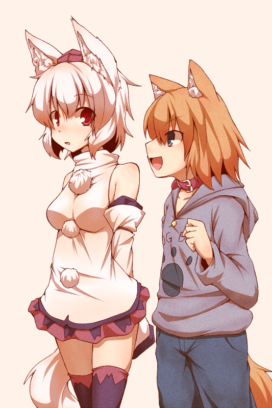 inubashiri momiji (original and 1 more) drawn by kuromiya