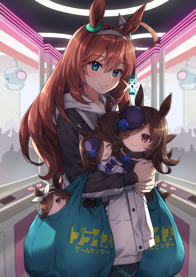 rice shower and mihono bourbon (umamusume) drawn by suneru
