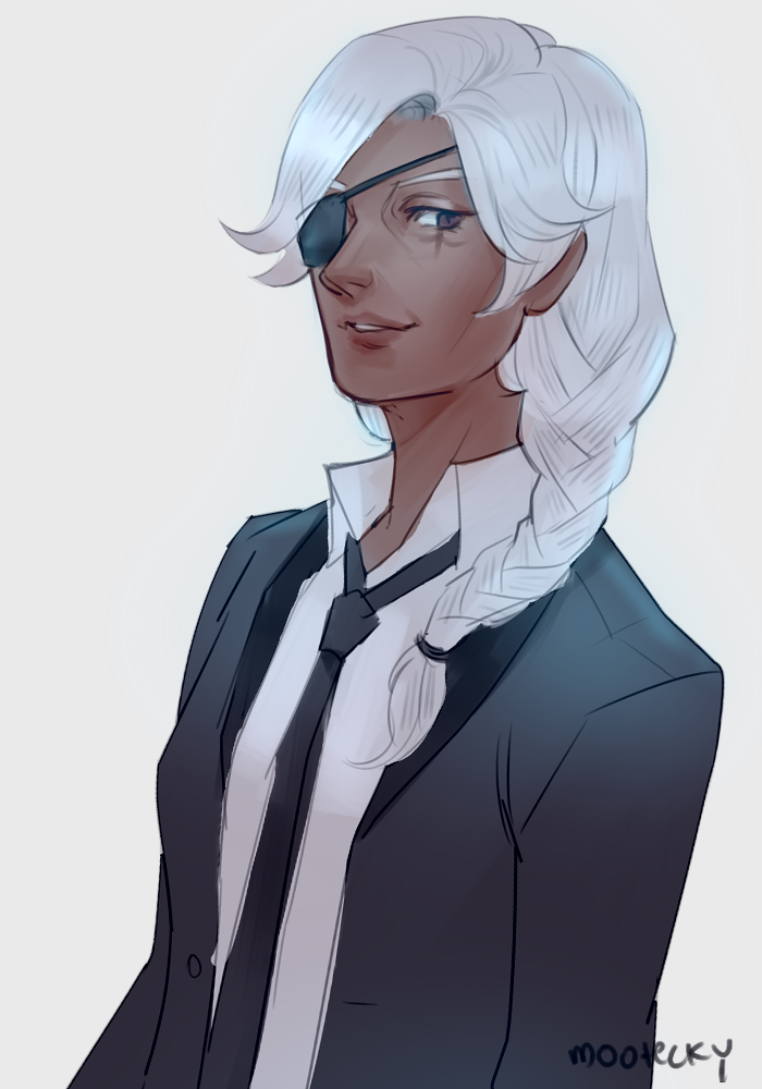 ana (overwatch and 1 more) drawn by mootecky