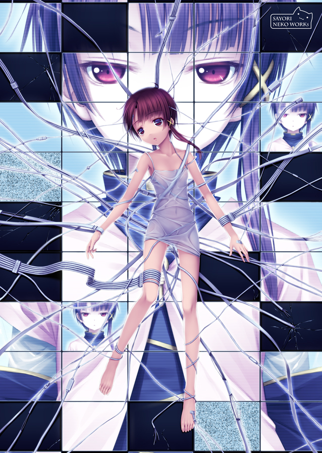 iwakura lain (serial experiments lain) drawn by sayori_(neko_works)
