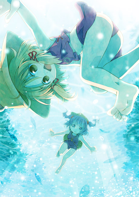 moriya suwako and kawashiro nitori (touhou) drawn by chaba_(hortensia)