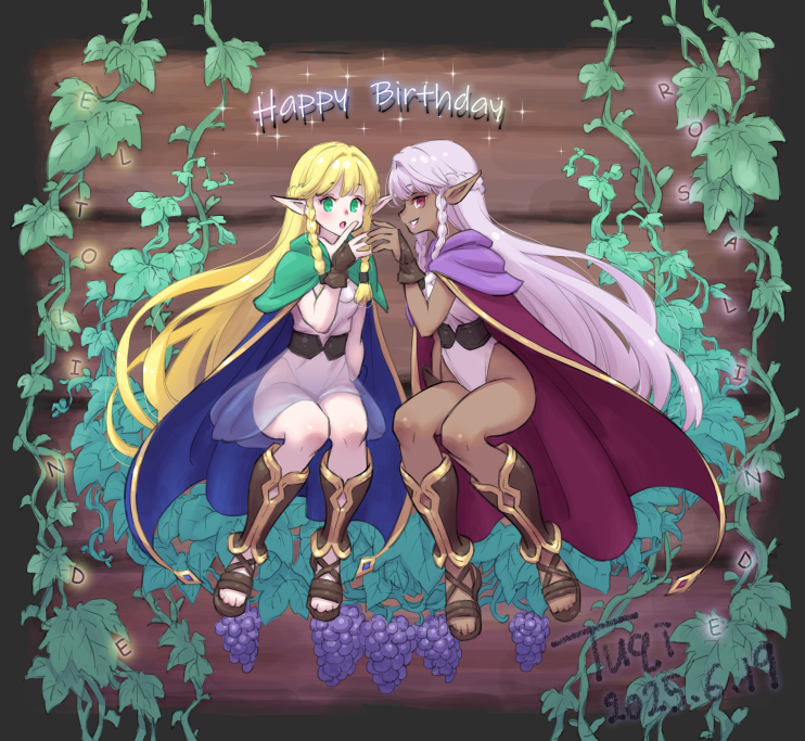 rosalinde and eltolinde (unicorn overlord) drawn by tuqi_pix