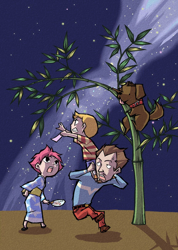 lucas, kumatora, boney, and duster (the legend of zelda and 3 more) drawn by kin_niku