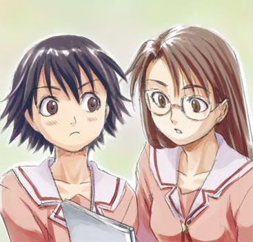 takino tomo and mizuhara koyomi (azumanga daioh) drawn by shiwashiwa_no_kinchakubukuru