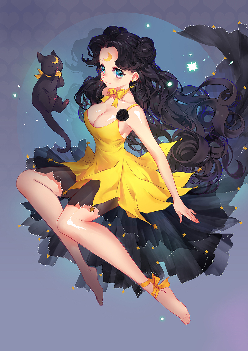 luna (bishoujo senshi sailor moon) drawn by truelion