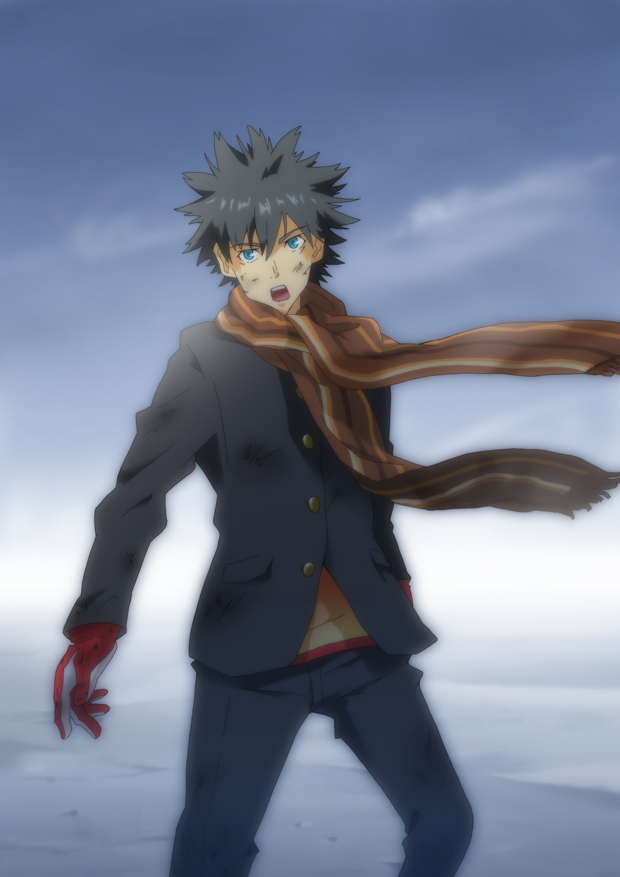 kamijou touma (toaru majutsu no index) drawn by hiropoo