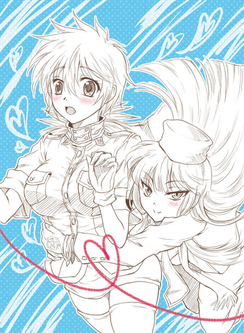 alucard, seras victoria, and girlycard (hellsing) drawn by kurobe_sclock