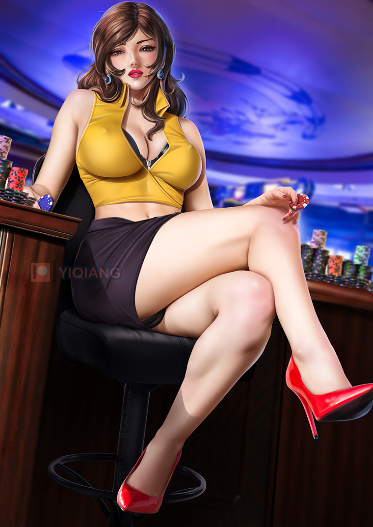 mine fujiko (lupin iii) drawn by yiqiang