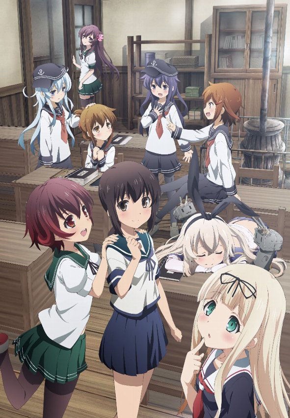 shimakaze, hibiki, inazuma, yuudachi, fubuki, and 5 more (kantai collection)