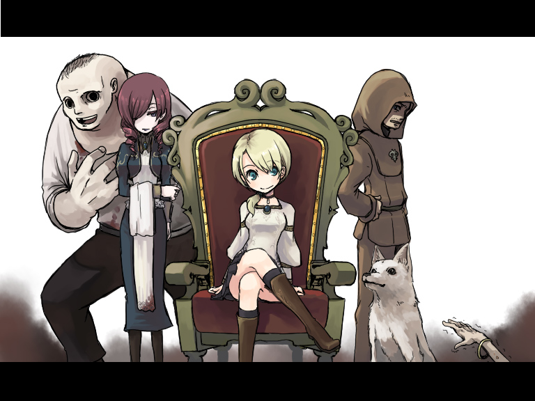 fiona belli, daniella, hewie, debilitas, and riccardo lorenzo (demento) drawn by murai_shinobu