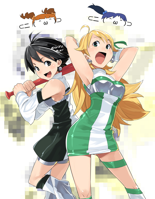 hoshii miki, kisaragi chihaya, kikuchi makoto, and takatsuki yayoi (idolmaster and 1 more) drawn by haruno_shuu