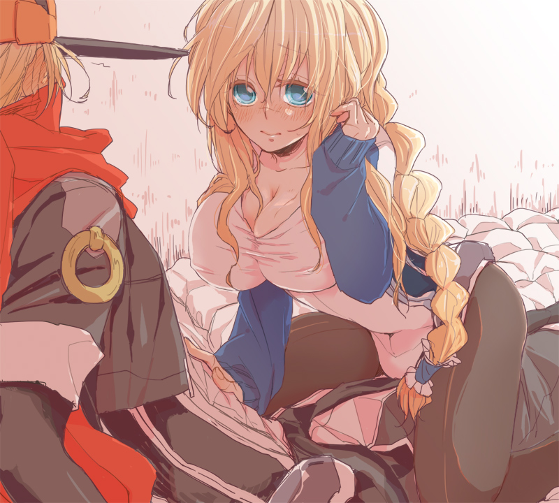 mary stuart and tenzou crossunite (kyoukaisenjou no horizon) drawn by hjm