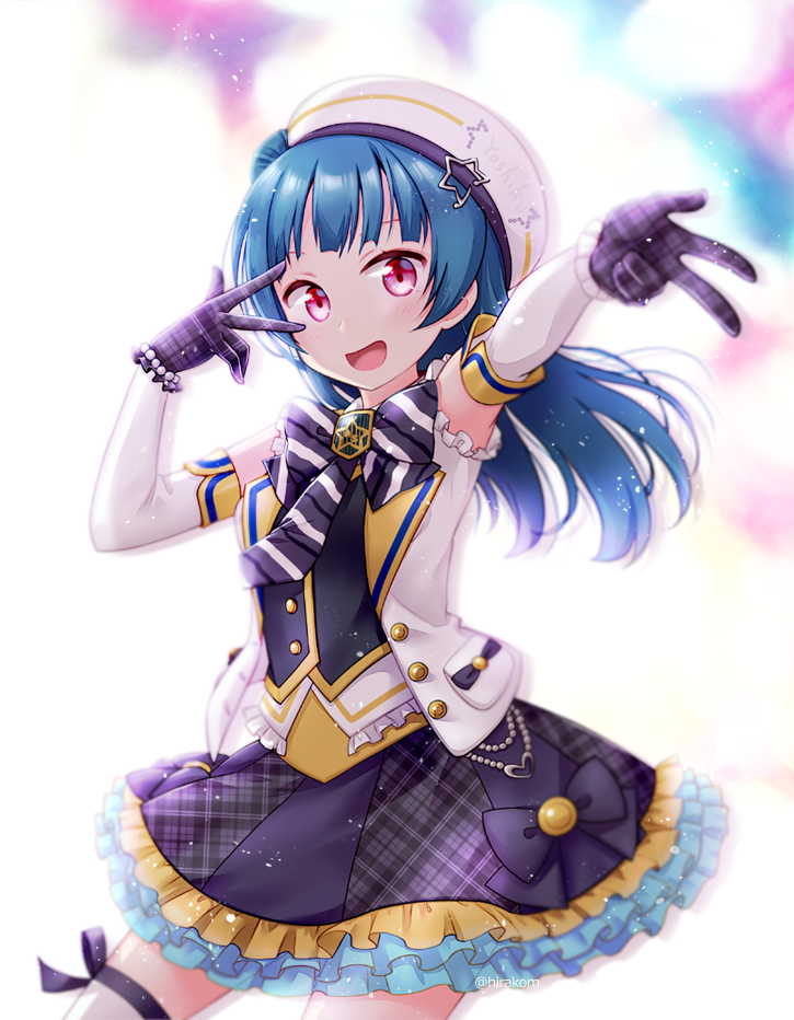 tsushima yoshiko (love live! and 1 more) drawn by hirako