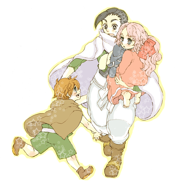 rossiu adai, darry adai, and gimmy adai (tengen toppa gurren lagann) drawn by utai_yumi