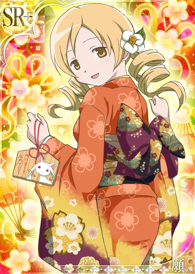 tomoe mami and kyubey (mahou shoujo madoka magica and 1 more)