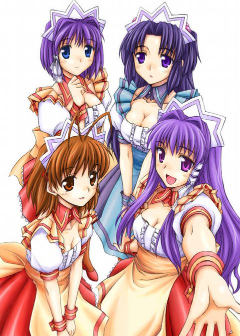 furukawa nagisa, fujibayashi kyou, ichinose kotomi, and fujibayashi ryou (clannad) drawn by hisakawa_chin