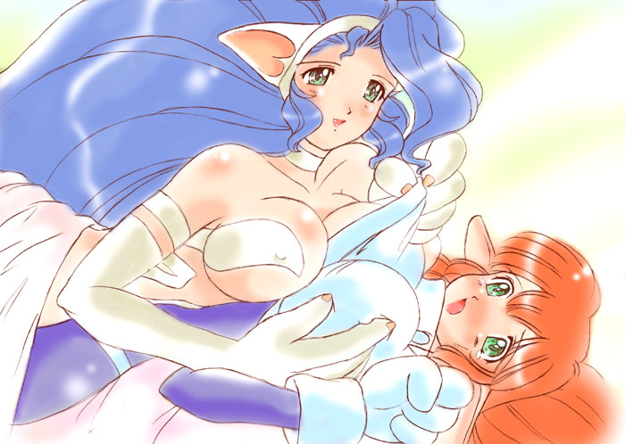 felicia and roomi (darkstalkers and 1 more) drawn by buieito