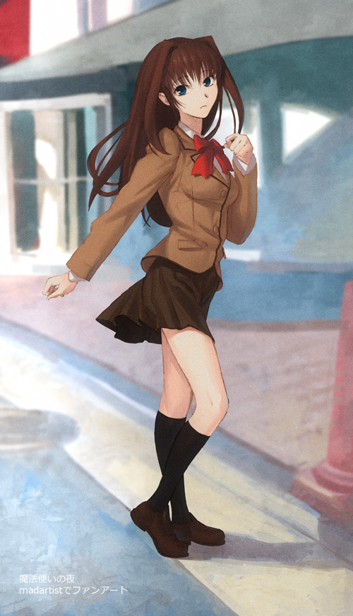 aozaki aoko (mahou tsukai no yoru) drawn by ilya_kuvshinov