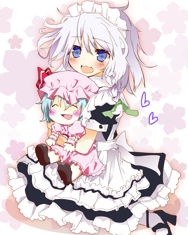remilia scarlet and izayoi sakuya (touhou) drawn by matsushita_yuu