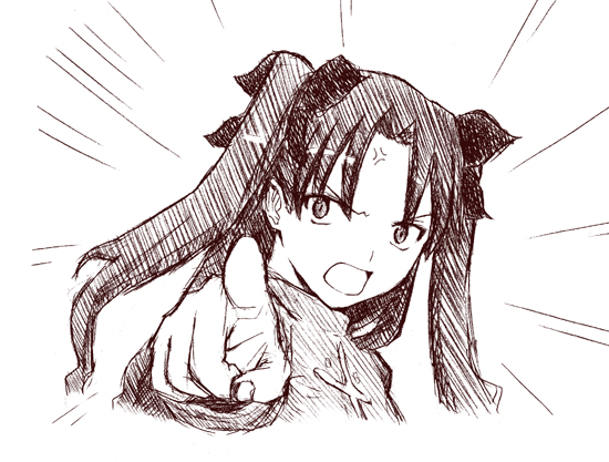 tohsaka rin (fate and 1 more) drawn by jas_(littlecrime)