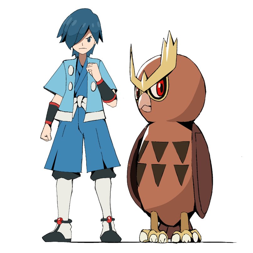 falkner and noctowl (pokemon and 1 more) drawn by psaber97