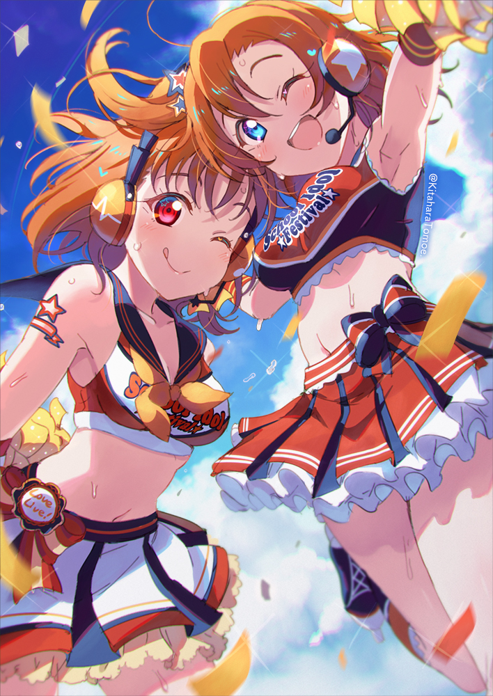 kosaka honoka and takami chika (love live! and 3 more) drawn by kitahara_tomoe_(kitahara_koubou)