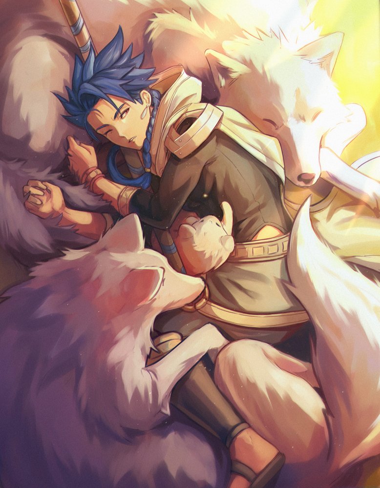 cu chulainn and setanta (fate and 2 more) drawn by gravesecrets