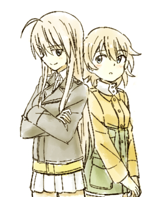 hanna-justina marseille and raisa pottgen (world witches series and 1 more) drawn by hatopoo_(beach7pijon)