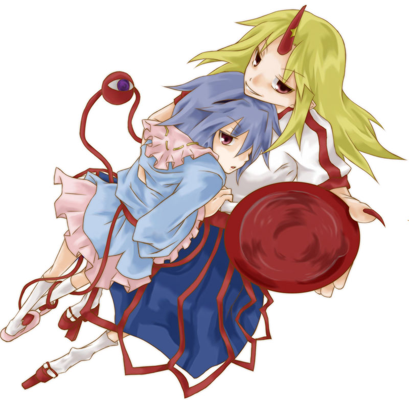 komeiji satori and hoshiguma yuugi (touhou) drawn by haitaka_(bluemugcup)
