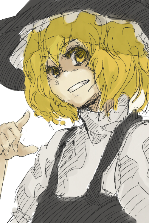 kirisame marisa (touhou) drawn by ritsu_(roboroboro)
